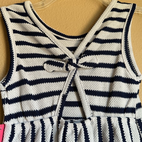 Vince Camuto Girls size 6x navy and white striped sleeveless dress. - Picture 6 of 6